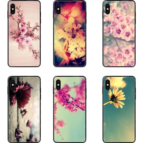 Hipster For Xiaomi Mi Note A1 A2 A3 5 5s 6 8 9 10 SE Lite Pro Ultra Retro Flower Black Soft TPU Case Capa Cover