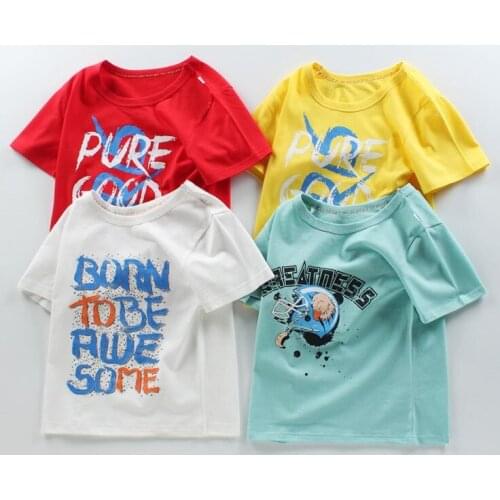 Summer Children Clothing Boys T Shirt Cotton Short Sleeve T-shirt Infant Kids Boy Girls Tops Casual T-shirt 2-15 Years Shirt