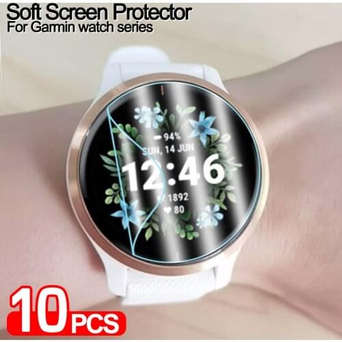 Soft Clear Screen Protector for Garmin fenix 6 6s 6x pro Soft Protective Film For Garmin fenix 5 5s watch Accessories(not glass)