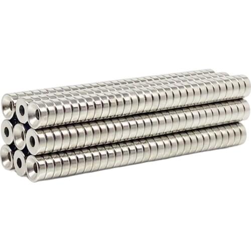 10/20/50/100/500Pcs Neodymium Magnet 8x3 Hole 3 N35 NdFeB Round Super Powerful Strong Permanent Magnetic imanes Disc 8*3 Hole3