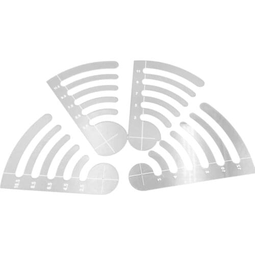 New Acrylic Sewing Ruler Template 4-piece Set Special-shaped Hollow Sewing Kit Patchwork Template Measuring And Painting Tools