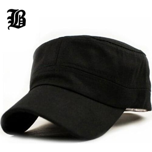 [FLB] 2017 new 1PC Classic Women Men Snapback Caps Vintage Army Hat Cadet Military Patrol Cap Gorras Baseball Unisex Hats