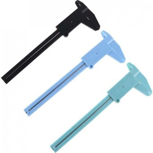 0-150mm Double Scale Plastic Vernier Caliper with Mini Measurement Tool for Students Measurement