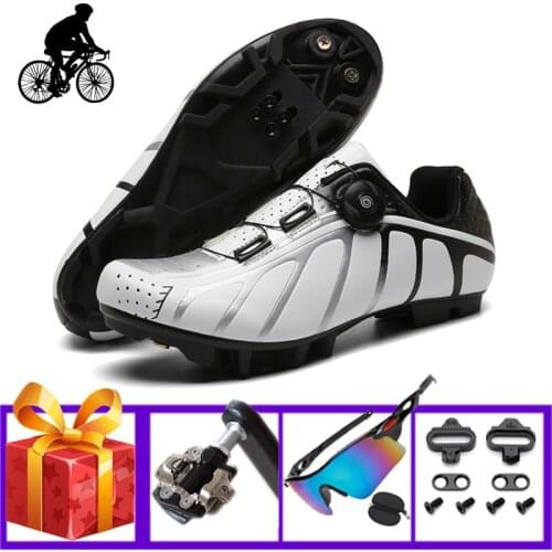 Professional Mtb Cycling Shoes Add Pedals Mountain Bike Sneakers Breathable Wear-resistant Self-locking Racing Bicycle Shoes