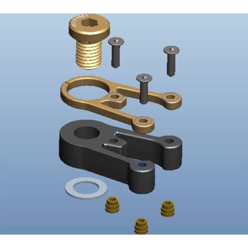 Titanium Handlebar Catcher with bolt Anti Rust for Brompton Folding Bike Front Fork