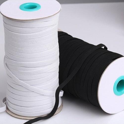 1/8" 3mm elastic skinny for headband accessories, black and white skinny elastic, about 280 yards/lot