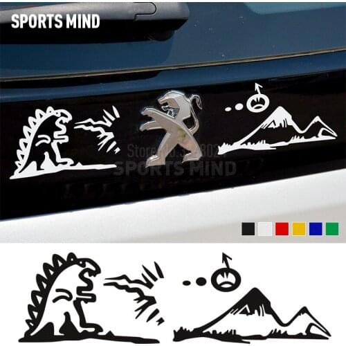 10 Pieces Sports mind Car Sticker Decal Car styling For Peugeot 206 207 407 208 406 301 508 3008 4007 307 308 2008 accessories