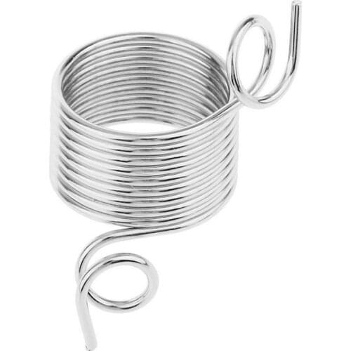 2 Size Ring Type Knitting Tools Finger Wear Thimble Yarn Spring Guides Stainless Steel Needle Thimble Sewing Accessories