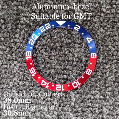 38mm Bezel Watch Parts Aluminum Bezel Fit GMT 40mm Watch Case Premium Quality Watch Accessories