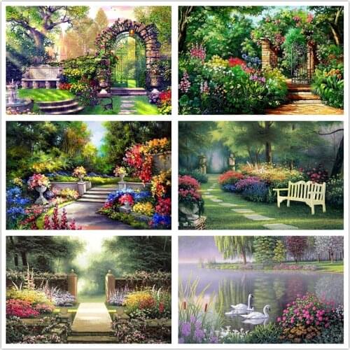 SHAYI DIY 5D Diamond Painting Landscape Mosaic Embroidery Cross Stitch Full Square/Round Drill Home Decoration Scenery Painting