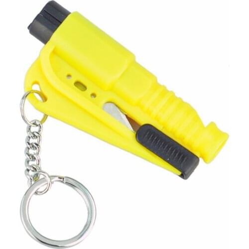 Styling Car Pocket Auto Emergency Rescue Means Glass Window Breach Infant Safety Hammers with Keychain Belt Cutter