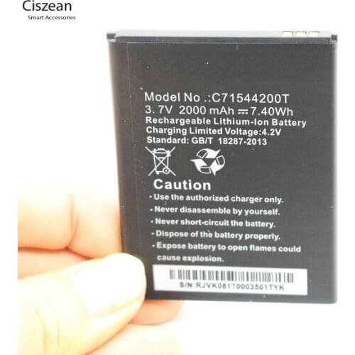 Ciszean 10pcs/lot C71544200T Phone Replacement Battery For BLU Studio G D790U D790 D790L 2000mAh Batteria Batterij Batteries