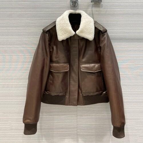 Eileen&Elisa Women's Leather Down Jackets
