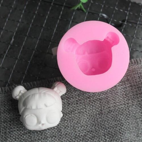 Fathead doll silicone mold DIY syrup chocolate mold UV resin clay clay decoration accessories mold