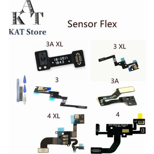 KAT For Google Pixel 3 3XL 3A 3A XL 4 4XL Light Proximity Sensor Flex Sensor Flex Cable Replacement Spare parts