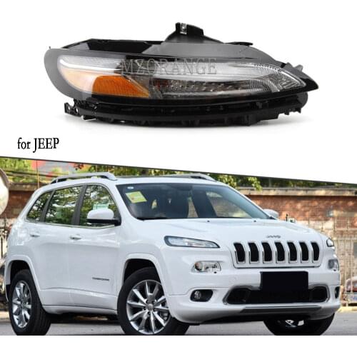 Headlight Head Lamp for JEEP Cherokee 2014 2015 2016 2017 2018 Headlights Driving Lamps LED DRL Daytime Running Light