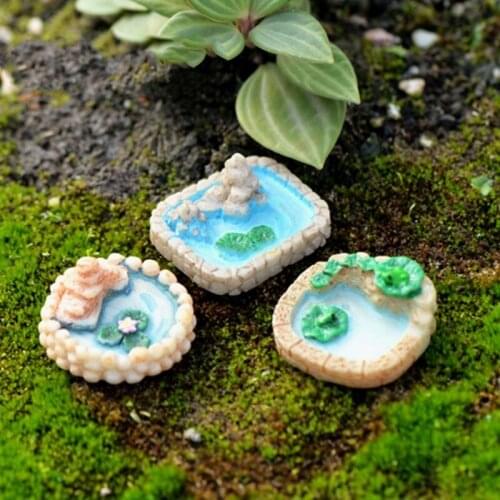 12pcs Miniature Fairy Garden Accessories DIY Micro Landscape Ornaments Mini Lighthouse Pond Bridge Figurines for Dollhouse Plant