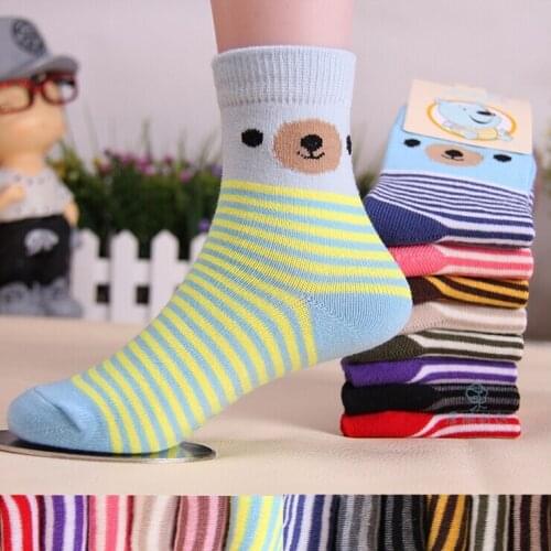 New 1-5 Years Children Socks Spring & Autumn Cotton Baby Boys And Girls Socks Solid Color Kids Sport Socks 12 Colors