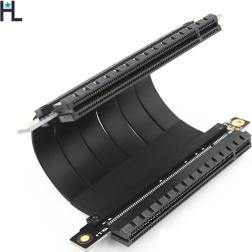 Pci express extension cable x16 PC Motherboard riser cable female to female with Gold-plated connector