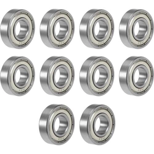R8ZZ R8RS Deep Groove Ball Bearing 1/2"x1 1/8"x5/16" Double Shielded Bearing Steel Bearings 10-Pack