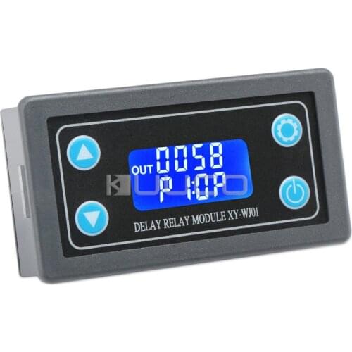 Relay Module/Digital Meter DC 6~30V Delay Relay Control module DC 12V 24V Relay Switch/Dual Display Cycle Timing Circuit Switch