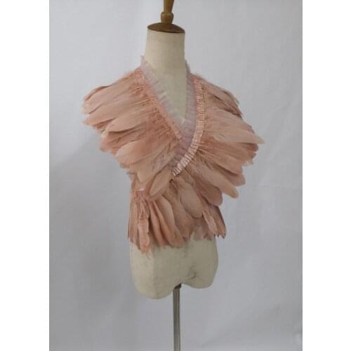 Reversible Amazing and Useful Feather Top Body Harness #BH16001NP