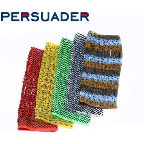 Persuader 2sheets premium silicone rubber legs squid skirts 200strands/sheet wooly buggers steelhead pattern fly tying materials