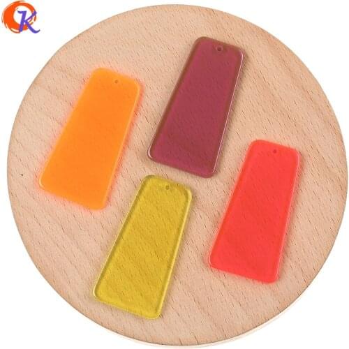 Cordial Design 20*40mm 100Pcs Jewelry Accessories/DIY Parts/Fluorescence Color/Trapezoid Shape/Hand Made/Charms/Earring Findings