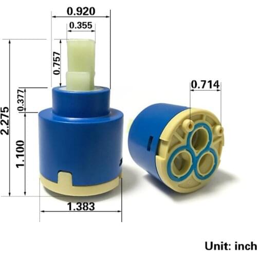 SKOWLL Shower Faucet Catridge Accessories Single Handle Valve Replacement Ceramic Spool Water Mixer Tap Kitchen Bathroom Faucet