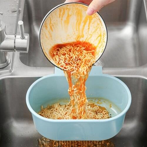Sink Strainer Fruit Vegetable Drainer Basket Leftovers Soup Juice Separated By Garbage Storage Hanging Basket Kitchen Tool