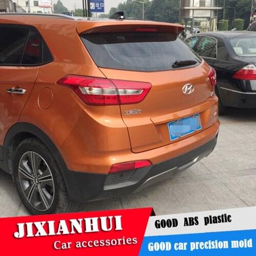 For Hyundai Creta Spoiler 2014-2016 Hyundai ix25 spoiler YCK ABS plastic Material Car Rear Wing Color Rear Spoiler