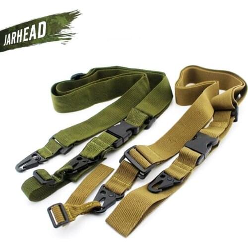 Tactical Three Point Rifle Sling Strap Military Wear Waterproof Adjustable Rope For Air-Soft Gun Straps Paintball Hunting BK