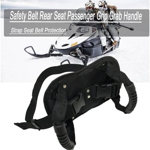 Universal Motorcycle Safety Belt Motocross ATV Rear Seat Passenger Grab Armrest Handle Non-Slip Strap Protection