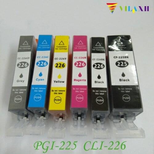 Vilaxh PGI-225 CLI-226 Ink Cartridge For Canon PGI225 CLI226 PGI 225 PIXMA MG6120 MG6220 MG8120B MG8220 MX882 iP4820 iP4920