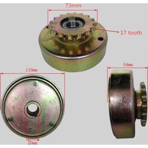 168F 170F GX160 Gasoline engine clutch 428 Gear automatic clutch for Go kart modification Agricultural machinery parts