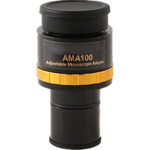 1X Adjustable 23.2mm Eyepiece to C-Mount Microscope Eyepiece Adapter