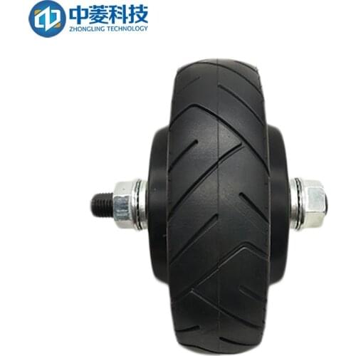 5.5 inch built-in encoder robot single axis / dual axis 24v-48v ZLLG55ASM150 wheel servo motor set ZLAC706-CAN