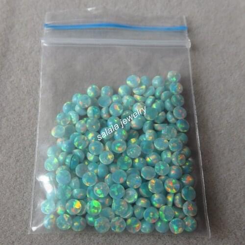 500 pcs /lot 3mm Round Opal OP03 Moon Yellow Round Fire Opal Synthetic Round Cabochon Opal for Body Piercing Jewelry