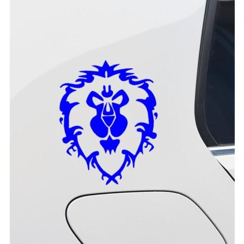Car stickers WOW World Of Warcraft Game Lion Creative For Tail Fuel Tank Cap Auto Tuning Styling 14cm 19cm D10
