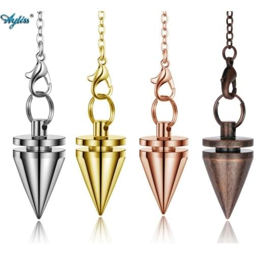 Ayliss New Copper Pendulums for Dowsing Divination Reiki Healing Wicca Balancing Yoga Spiritual 2 Layers Energy Dowsing Pendulum