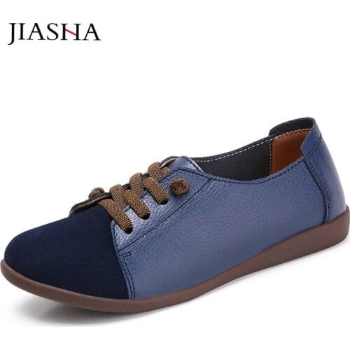 Women shoes 2021 new genuine leather shoes woman slip on ballet sneakers women oxford shoes plus size spring flats ladies shoes