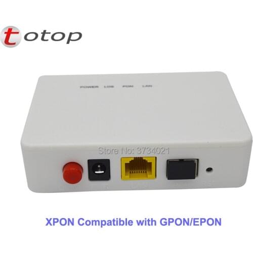 Free shipping 8Pcs/Lot 1GE XPON ONU ONT single port optical network terminal compatible with GPON/EPON OLT