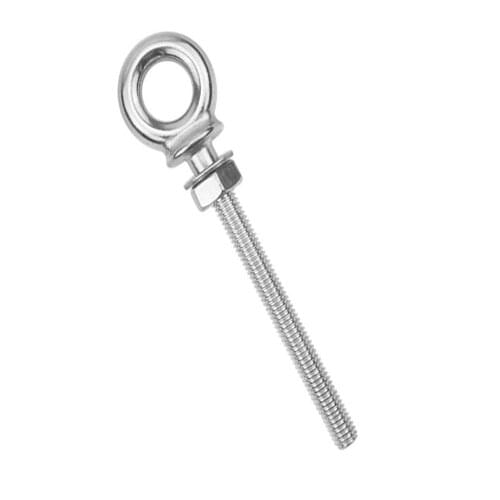 BSET MATEL M8*80mm Marine Grade 316 stainless steel longer Lifting Eye Bolts Lift Eye Bolt Screws Ring Loop Hole For Cable Rope