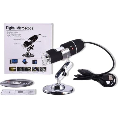8 LED Light Digital Microscope USB 500X-1600X Endoscope Camera Microscopio Magnifier Electronic Monocular Microscope With Stand