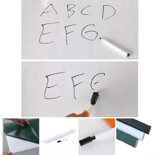 Creative DIY Chalk Board Black White Green Blackboard PVC Wall Sticker For Kids Draw Study Decor Art Wallpaper JA55