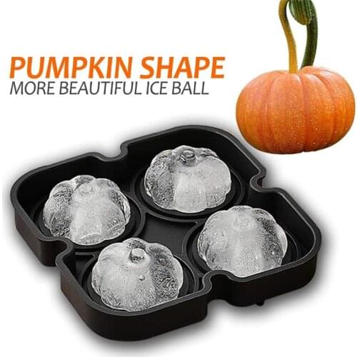 Ice Cube Tray Halloween Ice Mould Pumpkin Skull Brain Shape Ice Cube Maker Home Bar Party Cool Whiskey Wine Ice Cream Bar Tool