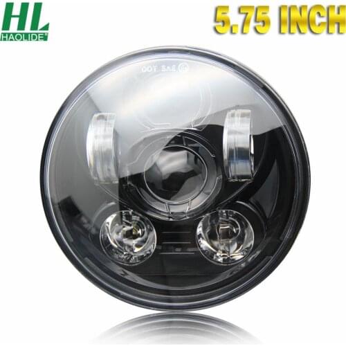 HAOLIDE 5.75 Inch Motorcycle Headlights DRL Car lights Led Light H4 Round Moto Headlamp Head Light 5‘3/4’‘ DOT Super Light