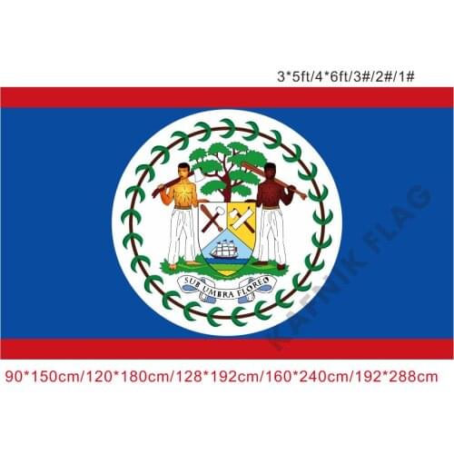 KAFNIK,free shipping 90x150cm/128*192cm/160*240cm/192*288cm big flags Belize flags and banners for Indoor Outdoor Decorative
