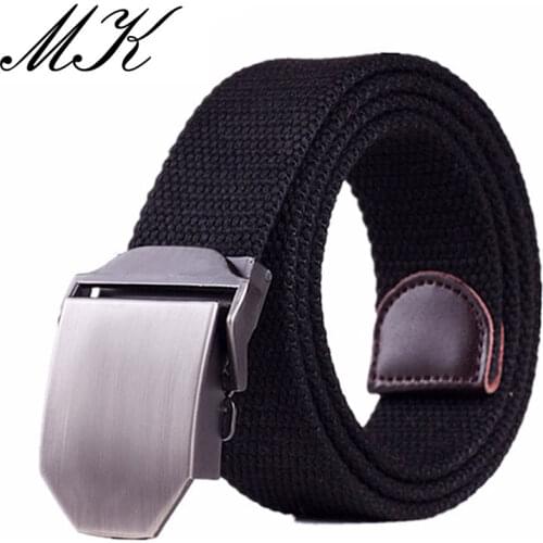 Automatic Buckle Canvas Belts for Man Tactical Military Canvas Men Belts for Jeans Casual All-match Male Straps