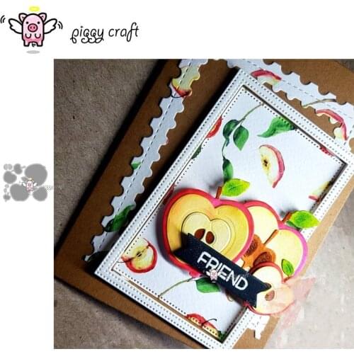 Piggy Craft metal cutting dies cut die mold 2019 New Apple decoration Scrapbook paper craft knife mould blade punch stencils die
